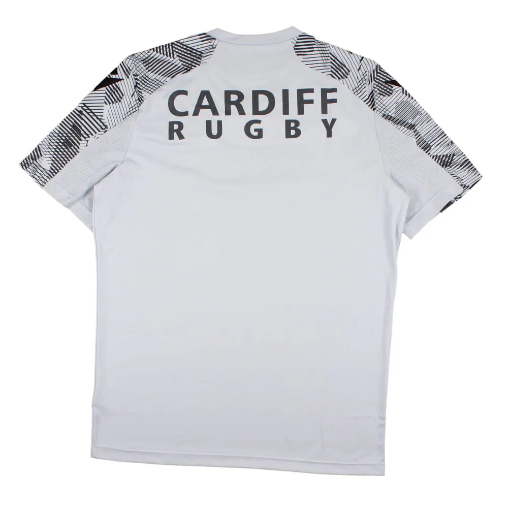 2023-2024 Cardiff Blues Rugby Training Staff Poly Shirt (Silver)
