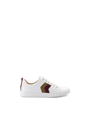 Alexandra - White - Olive & Plum