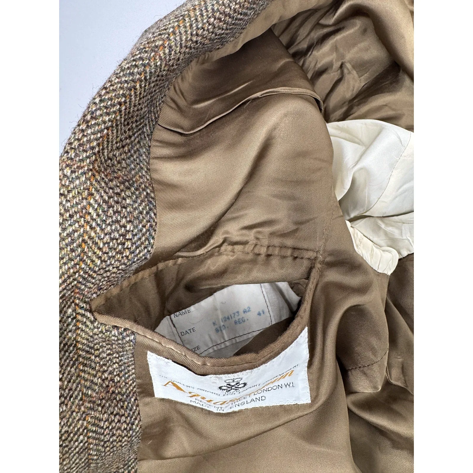 Aquascutum Brown Wool Men's Blazer, Size L, US 41R, EU 51R