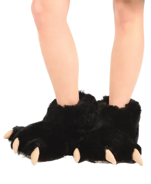 Black Bear Paw Slippers