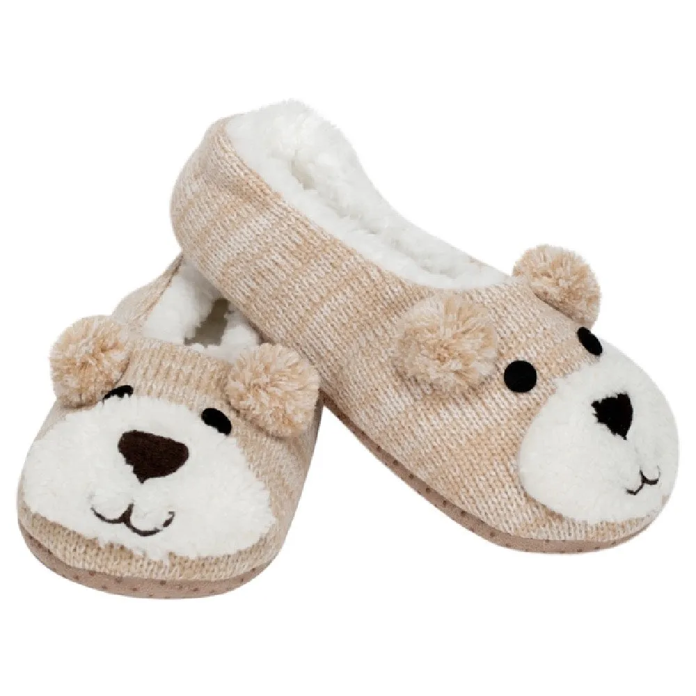 Brown Pubby Slipper Socks