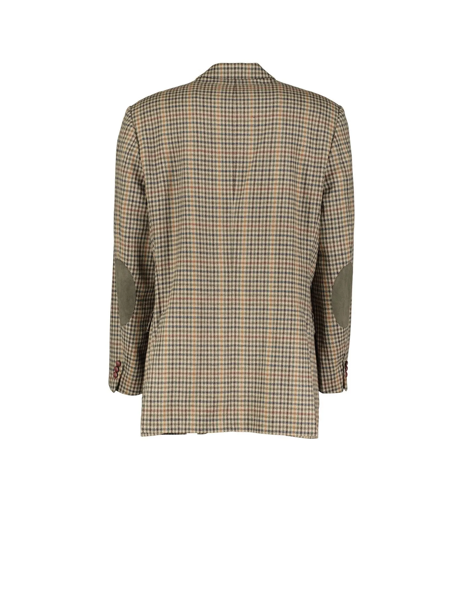 Burberry Gun Club Check 3 Leather Button Blazer, US 46L, EU 110