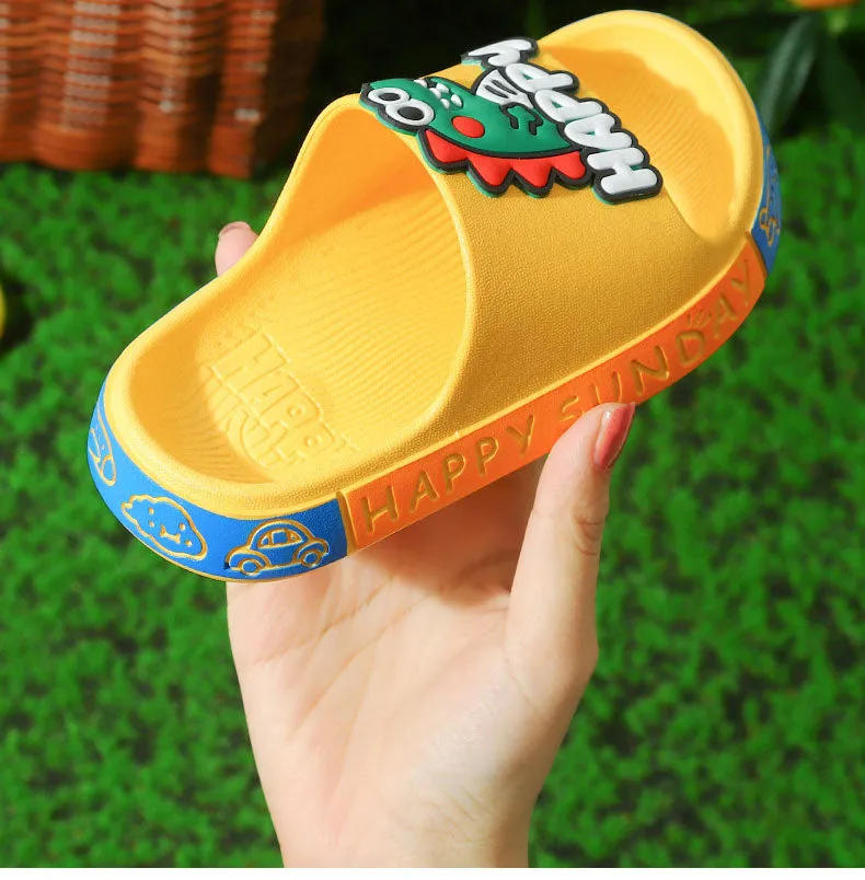 Children's cartoon cute non-slip soft bottom bathroom slippers