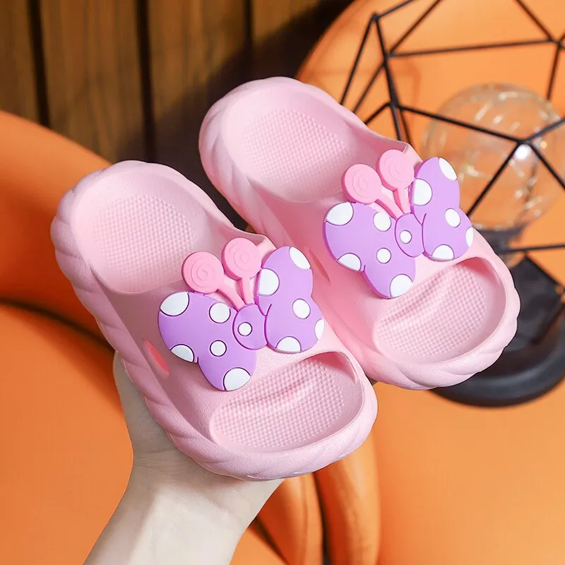 Children's cartoon cute non-slip soft bottom bathroom slippers