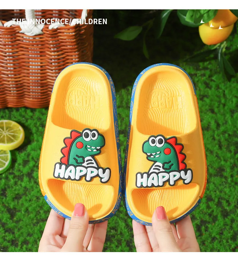 Children's cartoon cute non-slip soft bottom bathroom slippers