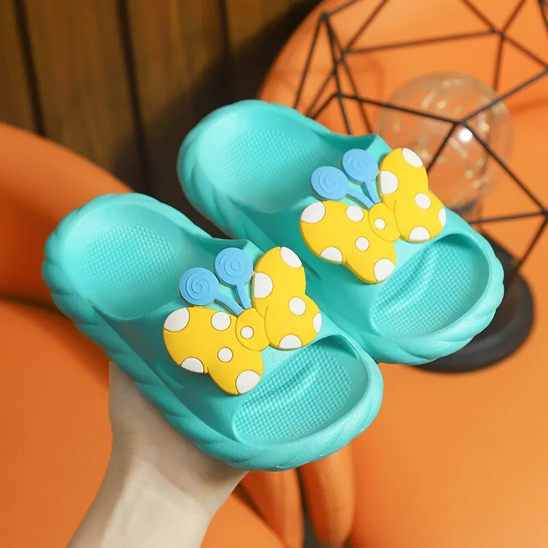 Children's cartoon cute non-slip soft bottom bathroom slippers