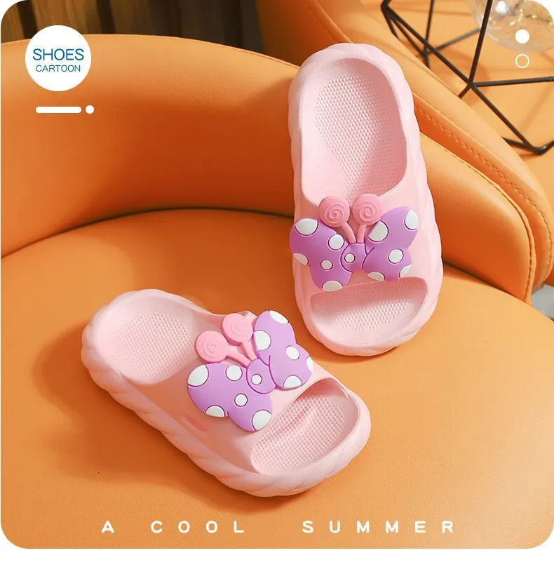 Children's cartoon cute non-slip soft bottom bathroom slippers