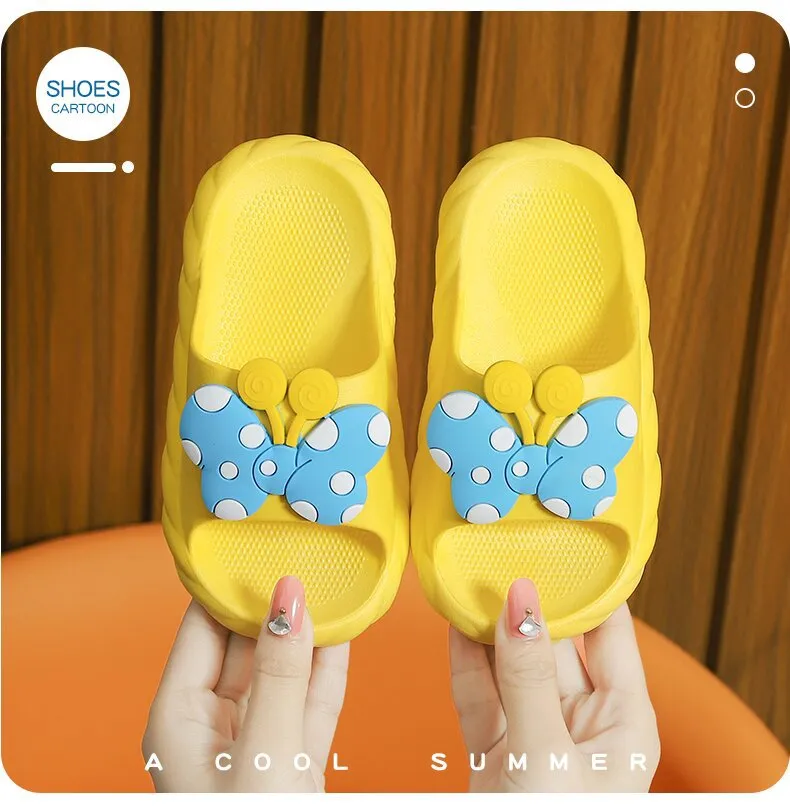 Children's cartoon cute non-slip soft bottom bathroom slippers
