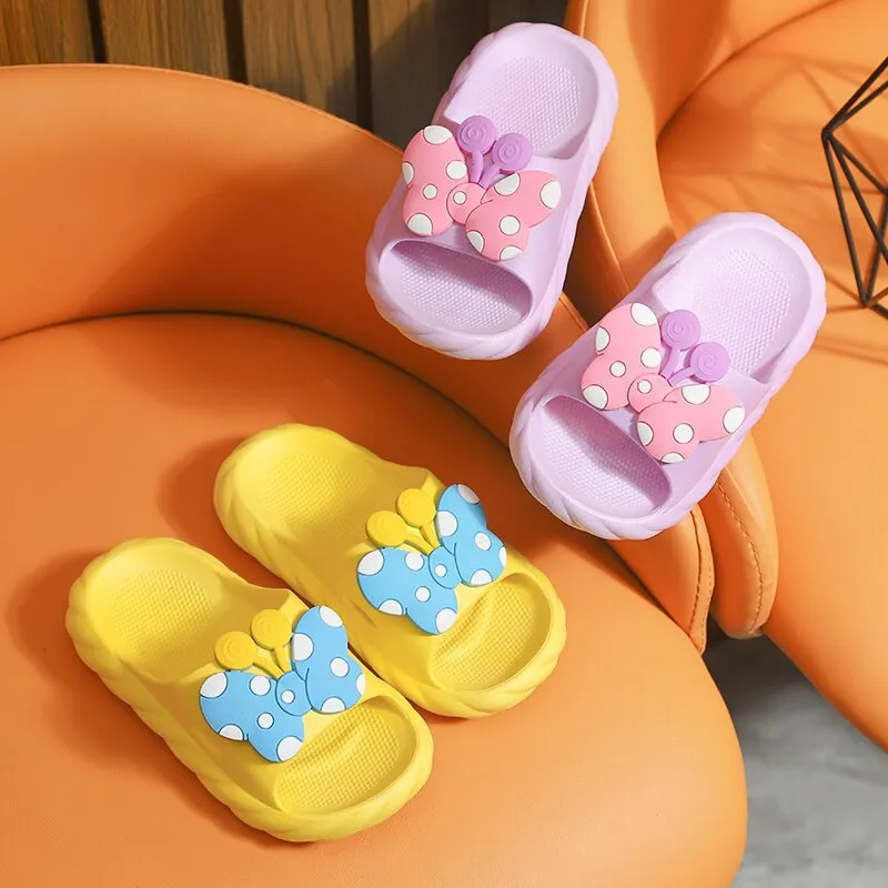 Children's cartoon cute non-slip soft bottom bathroom slippers