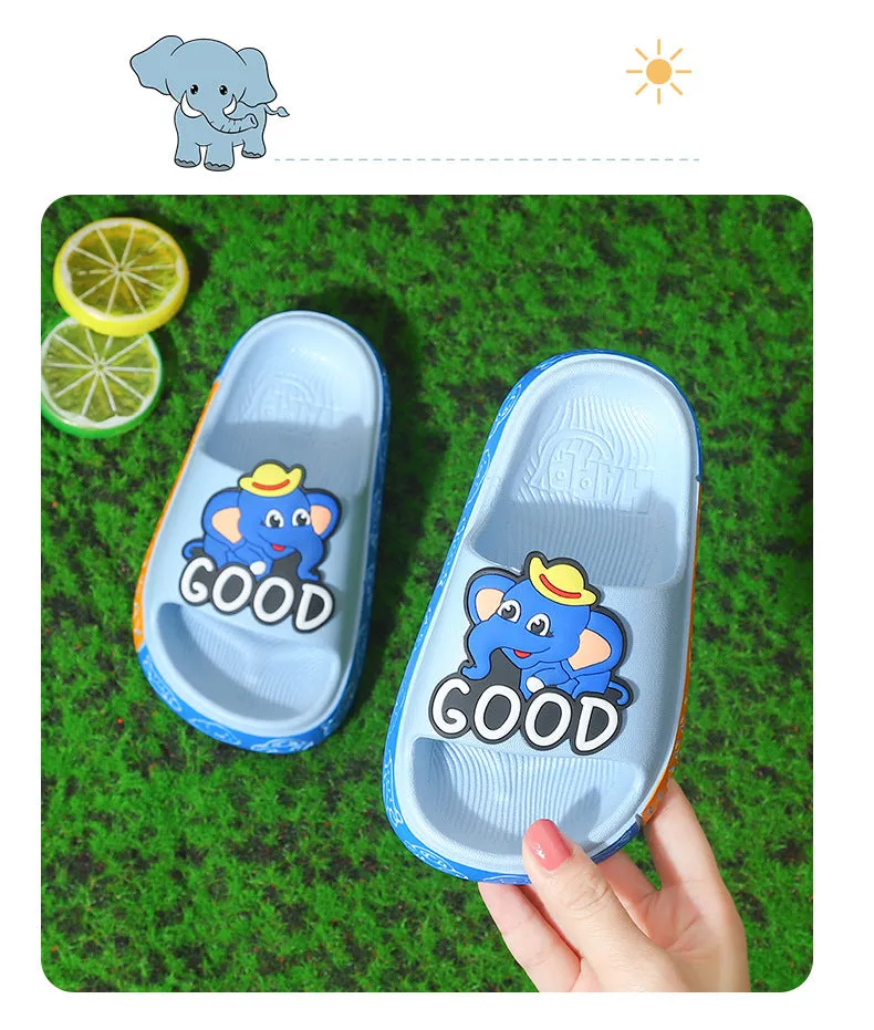 Children's cartoon cute non-slip soft bottom bathroom slippers