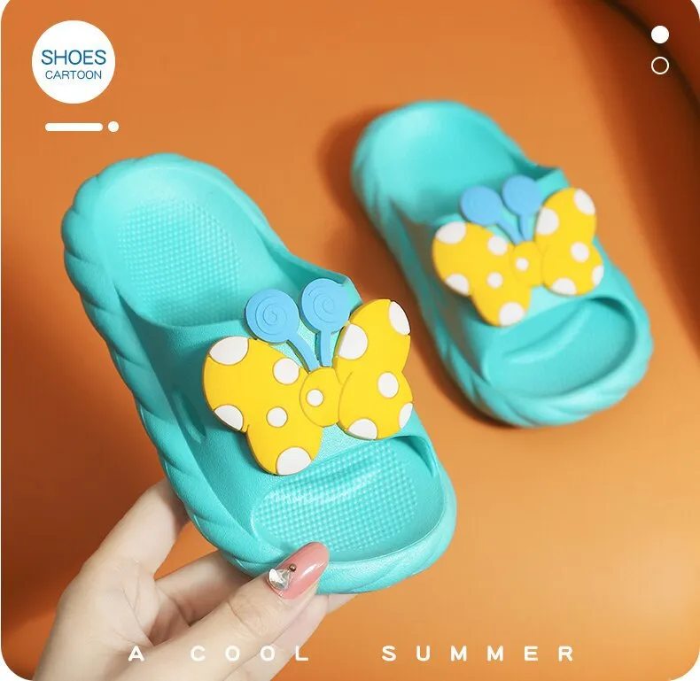Children's cartoon cute non-slip soft bottom bathroom slippers
