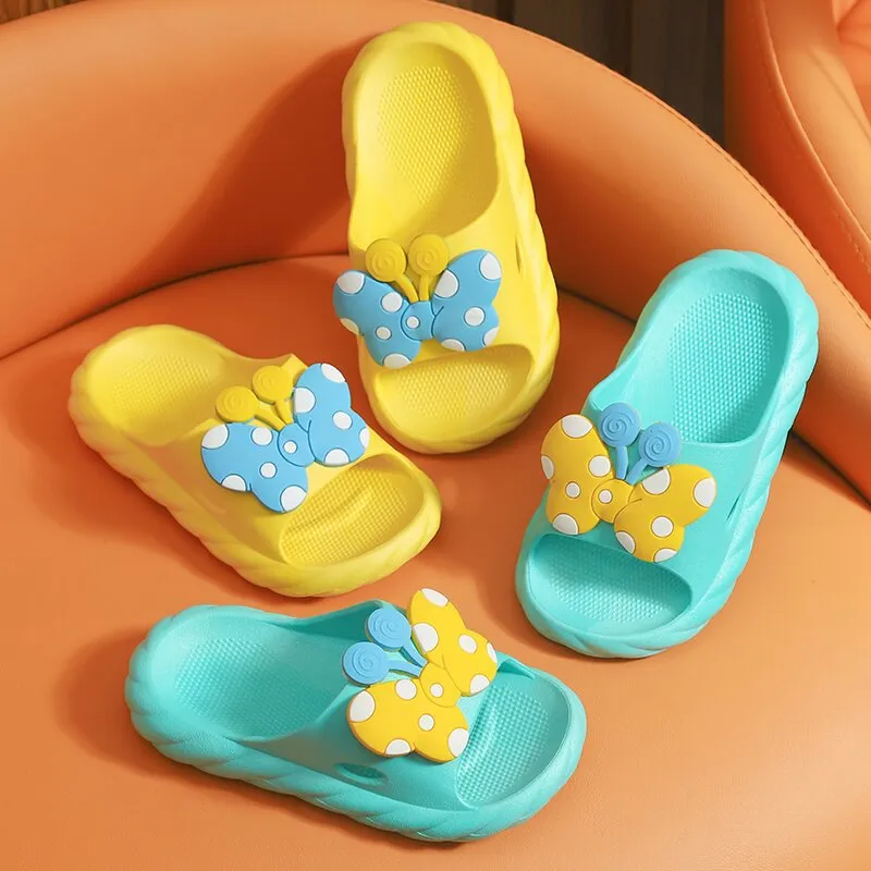 Children's cartoon cute non-slip soft bottom bathroom slippers