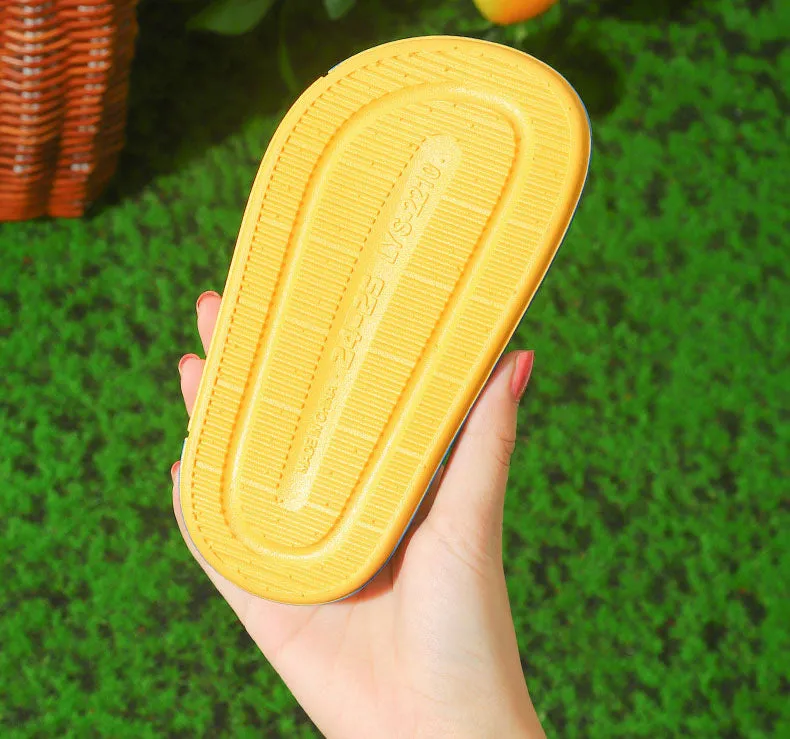 Children's cartoon cute non-slip soft bottom bathroom slippers