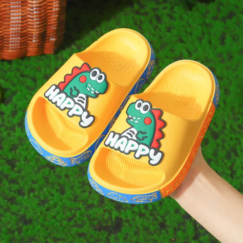 Children's cartoon cute non-slip soft bottom bathroom slippers