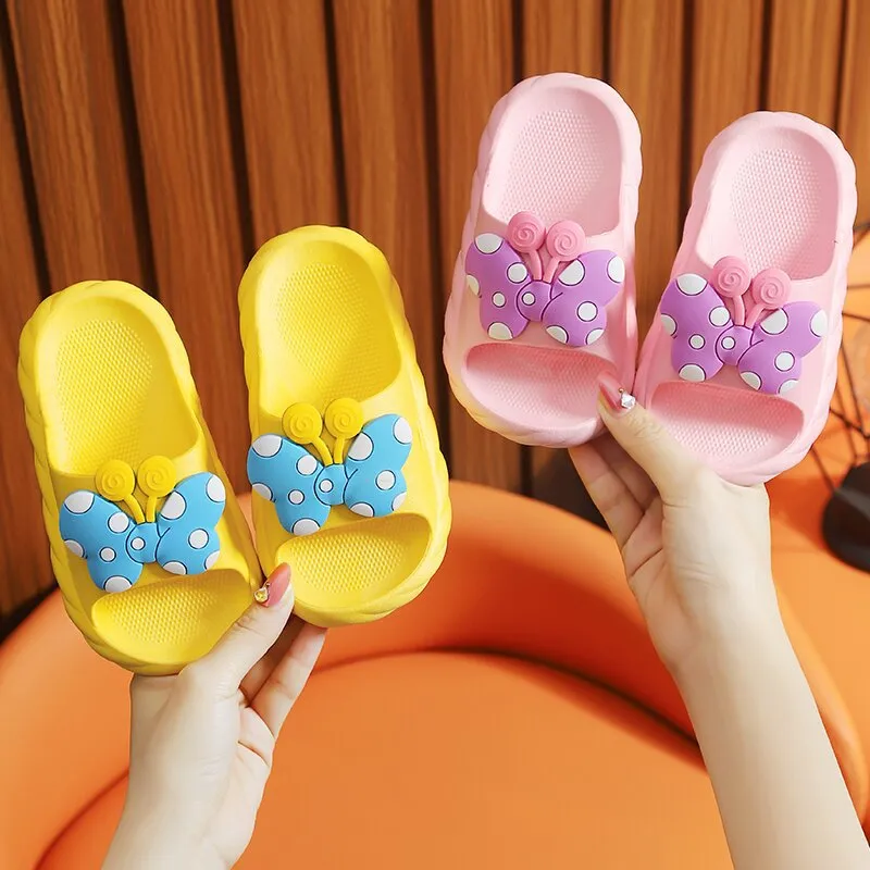 Children's cartoon cute non-slip soft bottom bathroom slippers