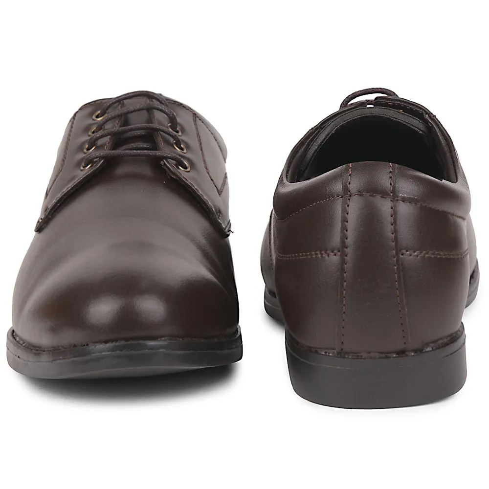 Fortune Black Formal Lacing Derby Shoes For Men MAJESTIC-1 By Liberty