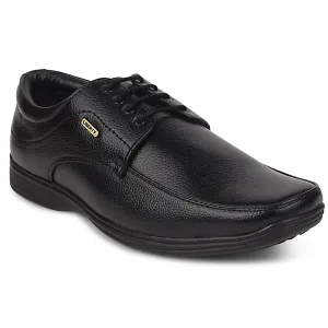 Fortune Black Formal Lacing Derby Shoes For Men R573-05 By Liberty