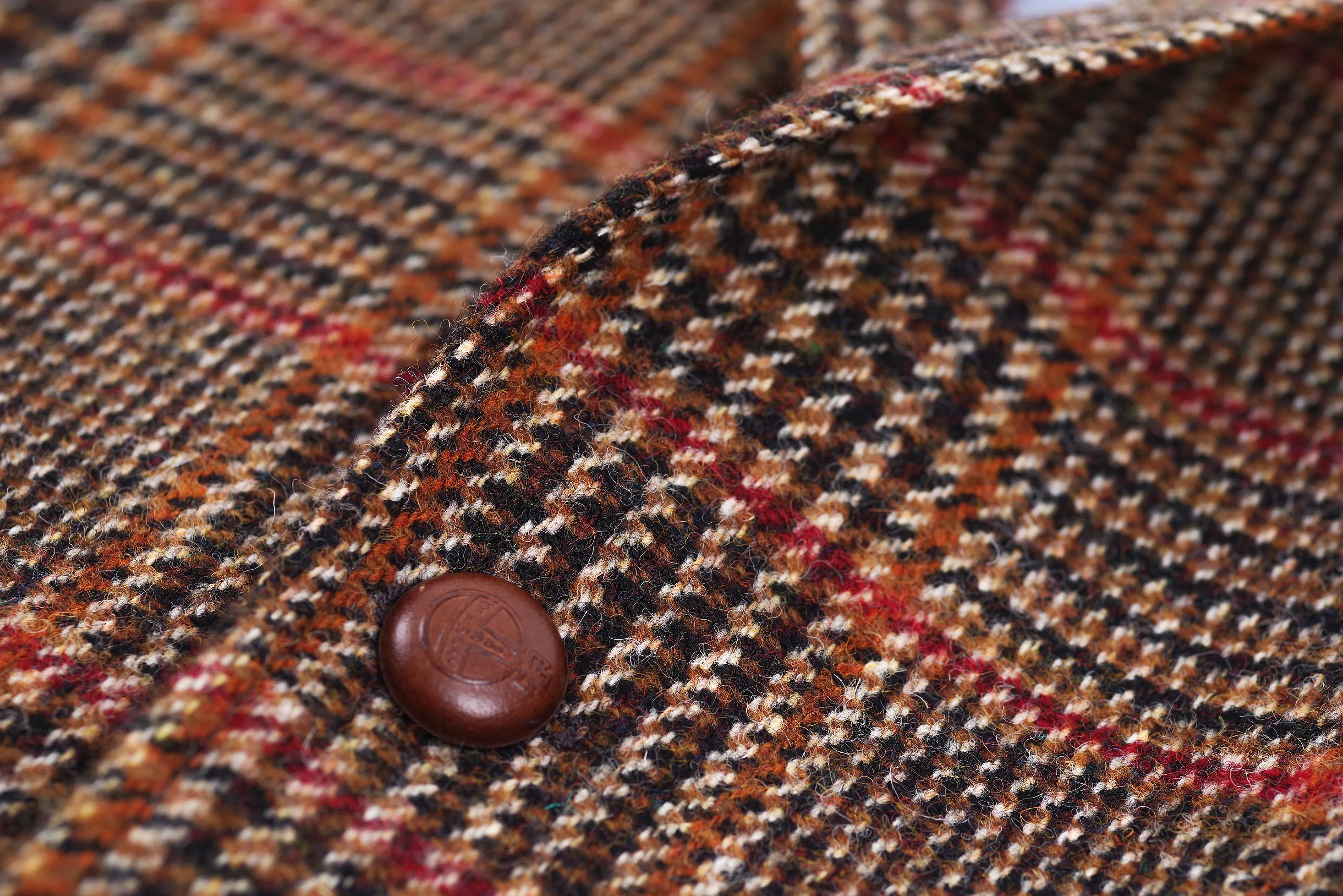 Harris Tweed x Mario Barutti Focus Superfine Wool Plaid Blazer, Size EU 48, US 38R