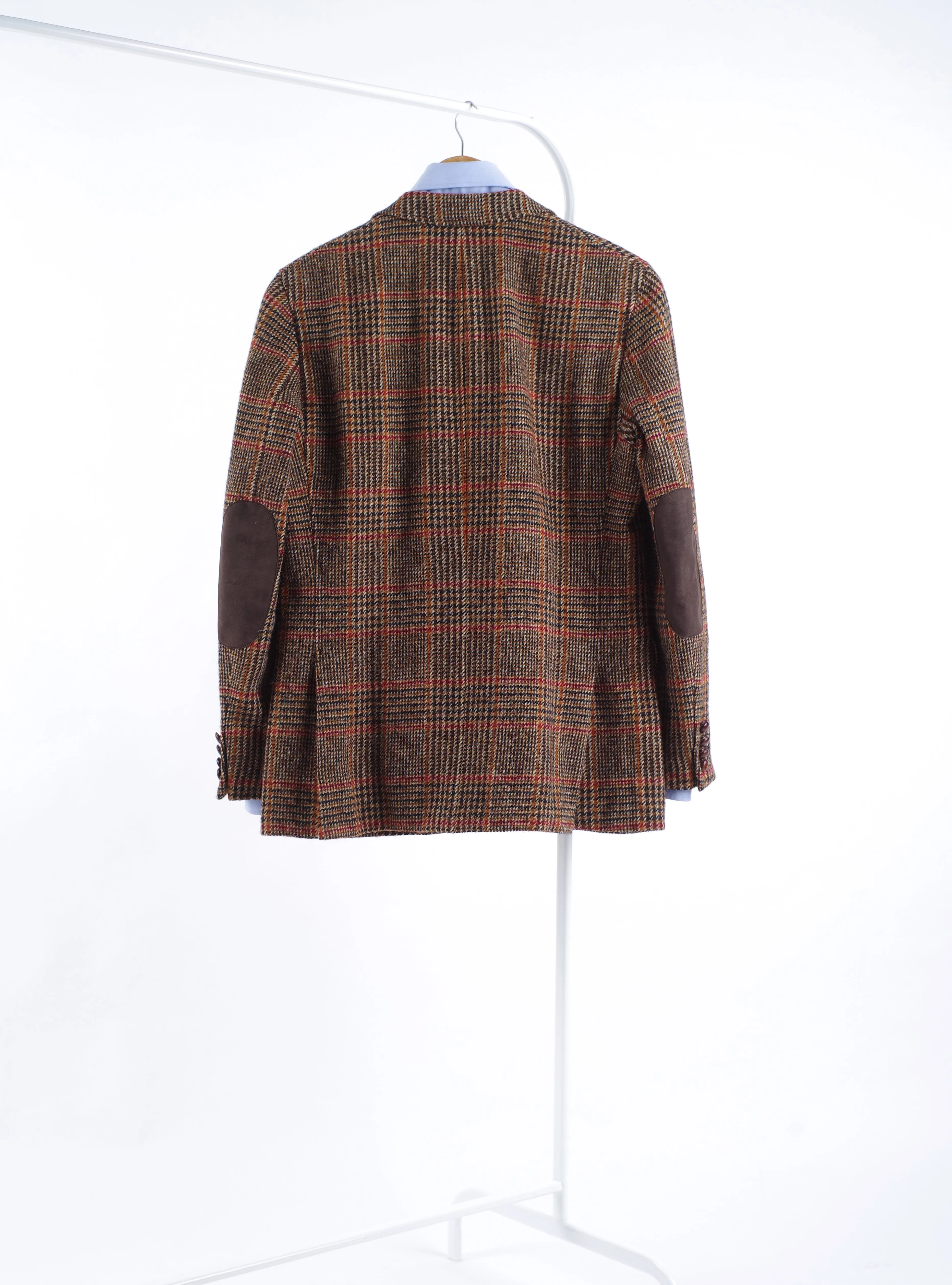 Harris Tweed x Mario Barutti Focus Superfine Wool Plaid Blazer, Size EU 48, US 38R
