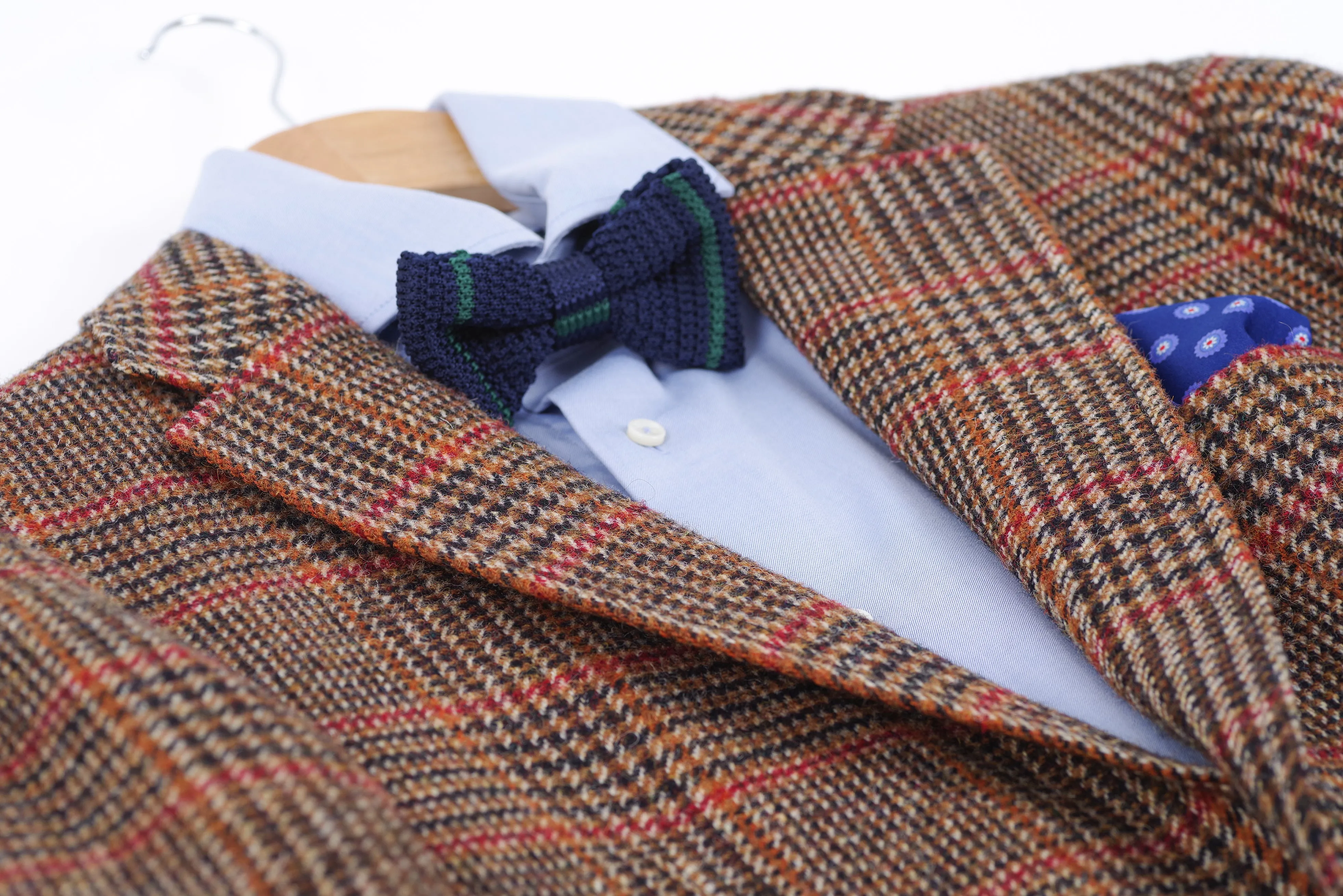 Harris Tweed x Mario Barutti Focus Superfine Wool Plaid Blazer, Size EU 48, US 38R
