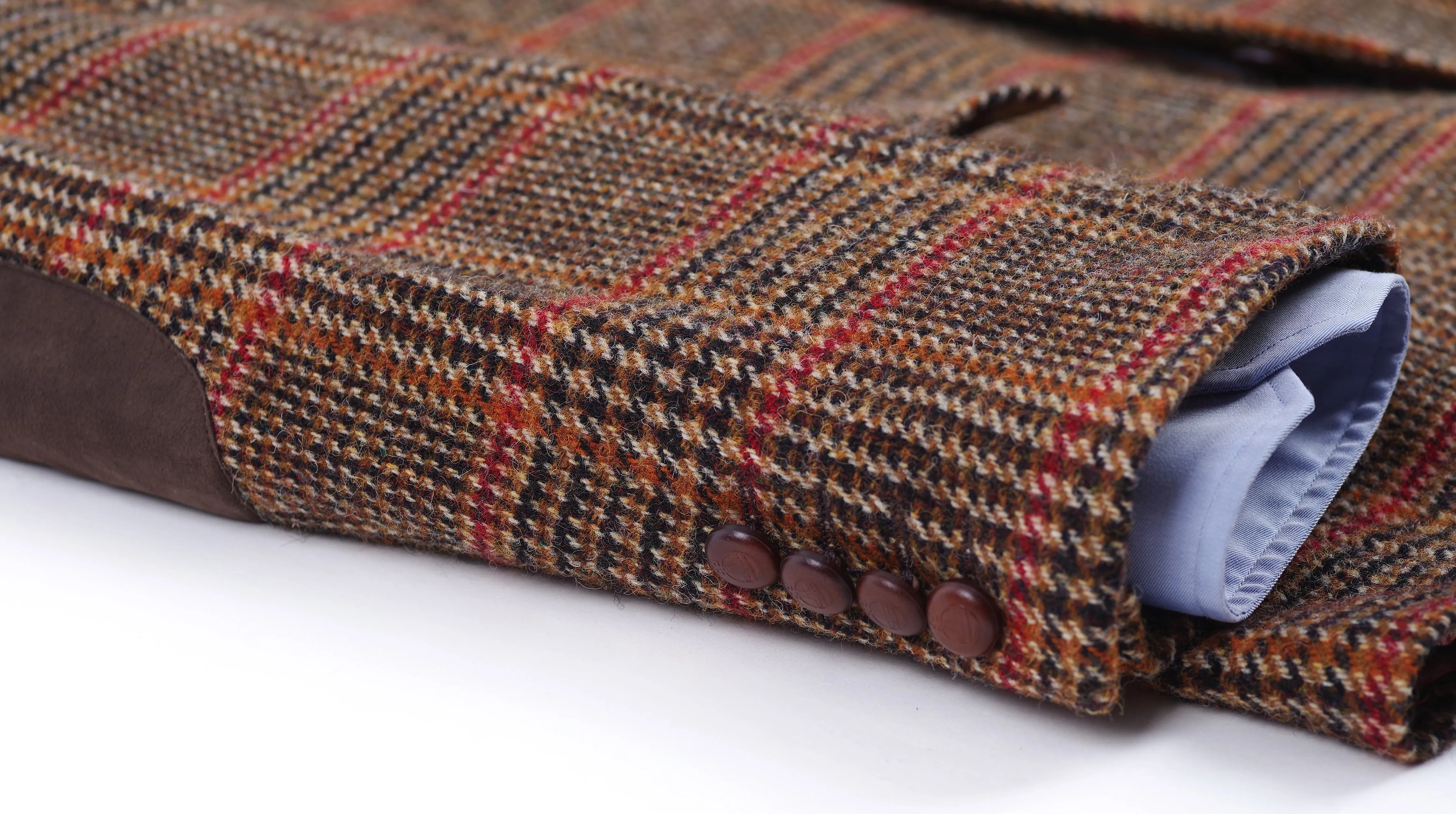 Harris Tweed x Mario Barutti Focus Superfine Wool Plaid Blazer, Size EU 48, US 38R