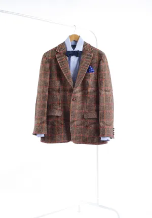 Harris Tweed x Mario Barutti Focus Superfine Wool Plaid Blazer, Size EU 48, US 38R