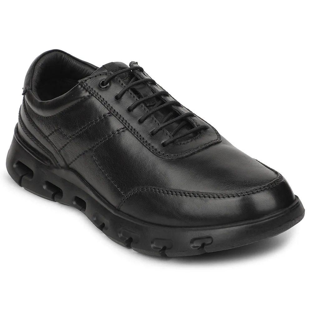 Healers Black Casual Formal Derby Shoes For Men ASF-1 By Liberty