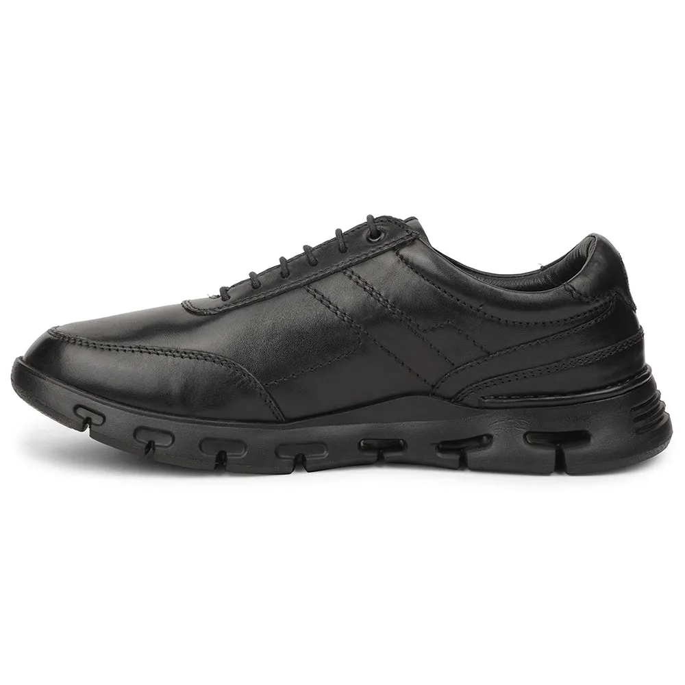 Healers Black Casual Formal Derby Shoes For Men ASF-1 By Liberty