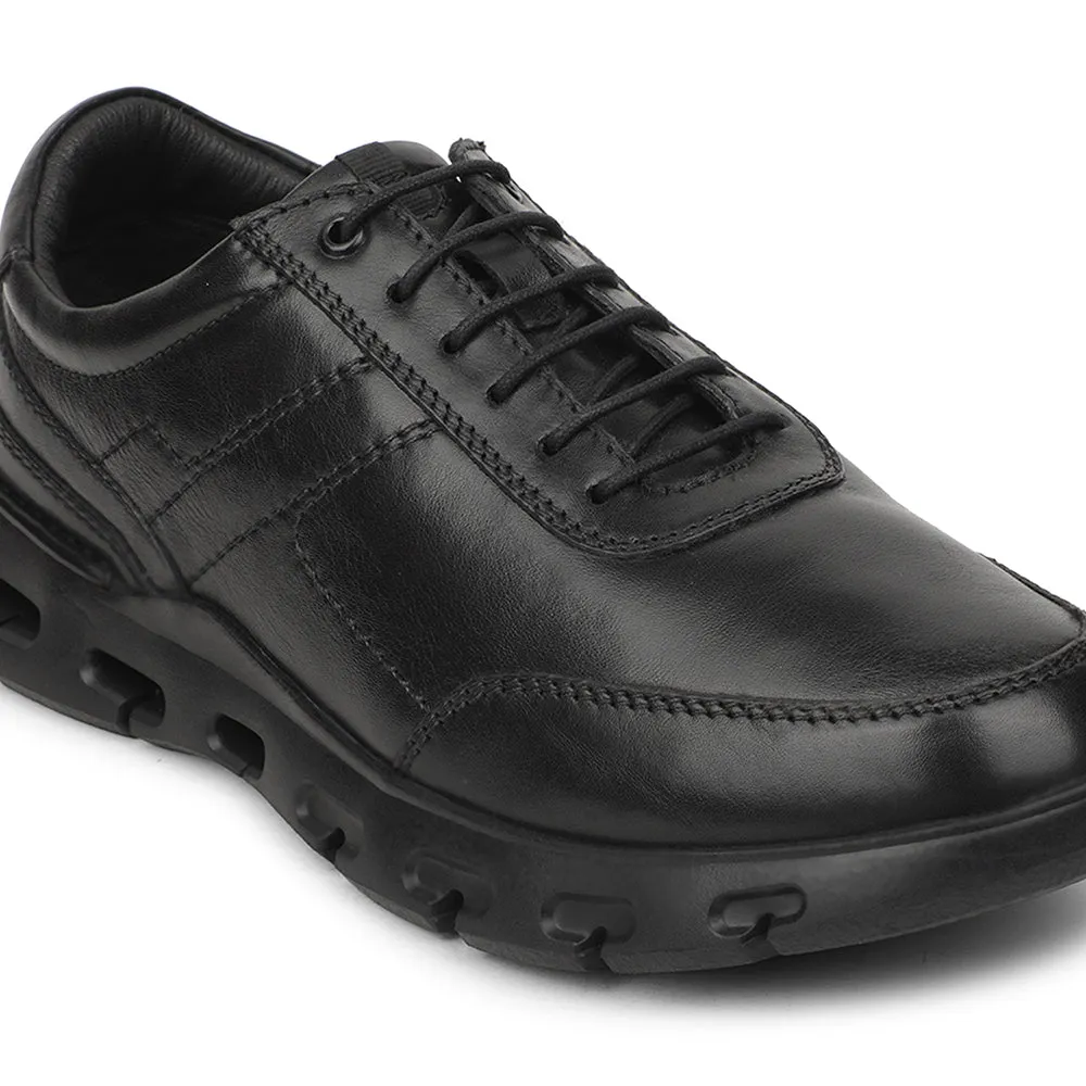 Healers Black Casual Formal Derby Shoes For Men ASF-1 By Liberty