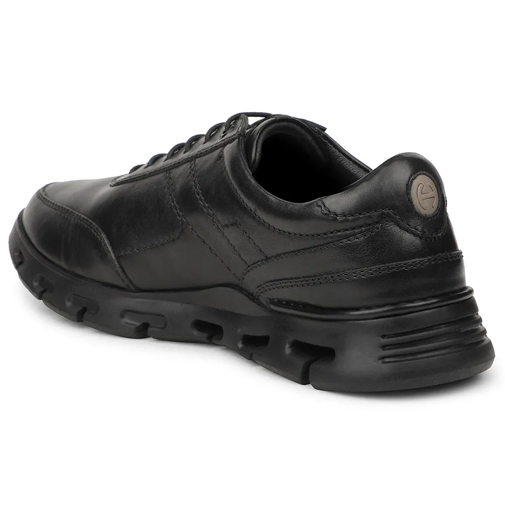 Healers Black Casual Formal Derby Shoes For Men ASF-1 By Liberty