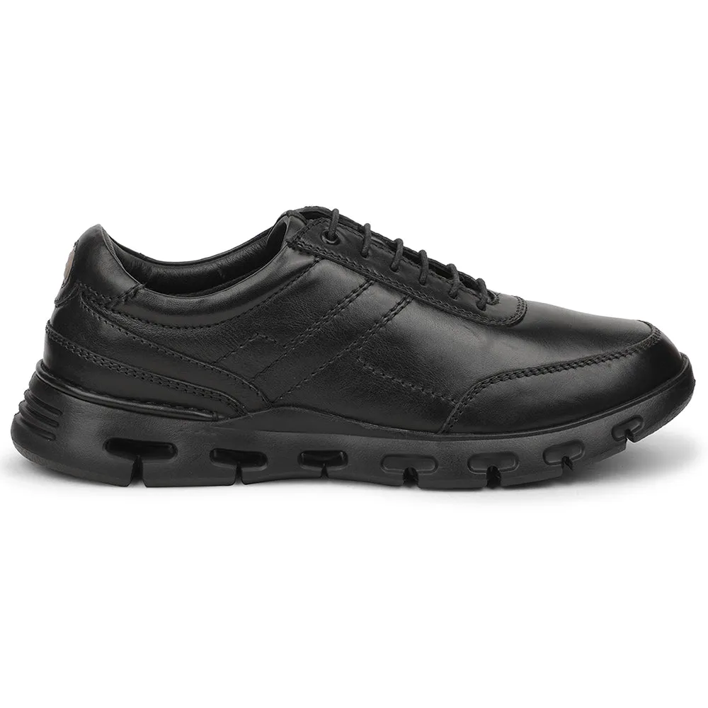 Healers Black Casual Formal Derby Shoes For Men ASF-1 By Liberty