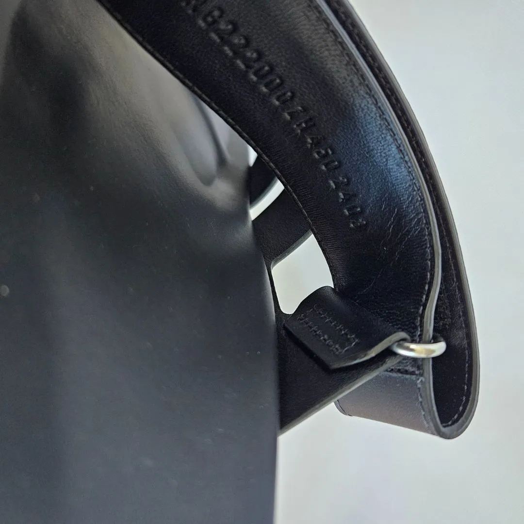 Hermès Black Leather Men Chypre, 45
