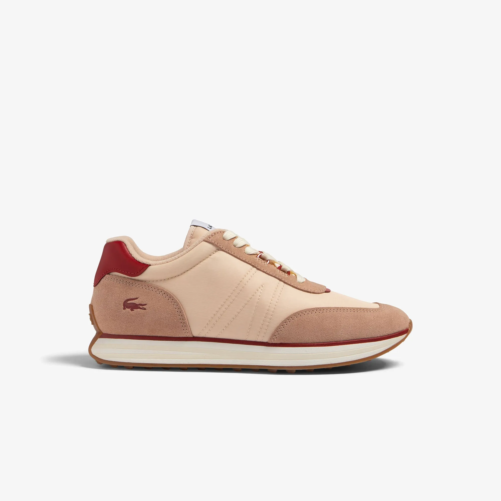 Lacoste - L-Spin Textile Trainers - Light Tan/Natural