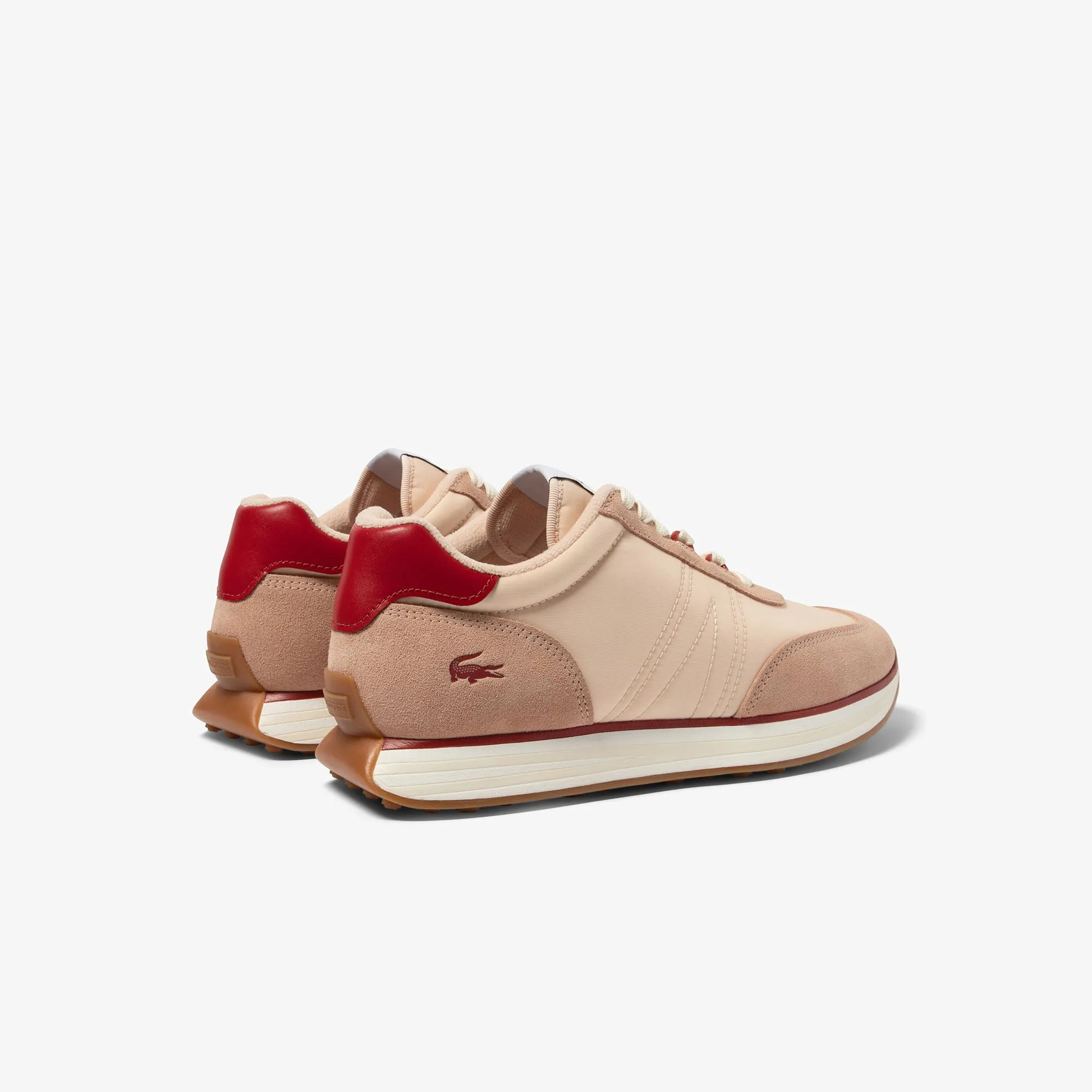 Lacoste - L-Spin Textile Trainers - Light Tan/Natural