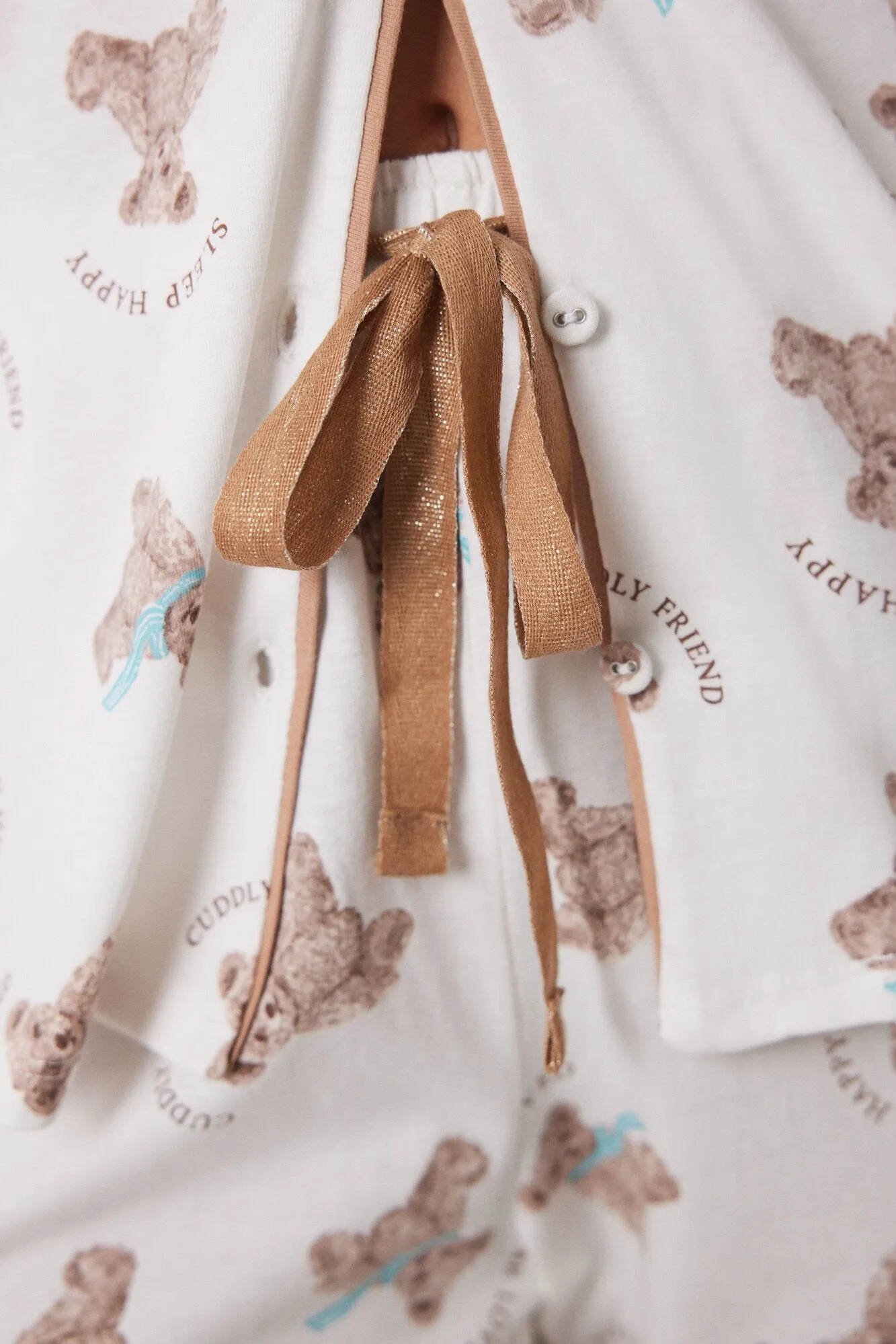 Long shirt pajamas 100% cotton bears