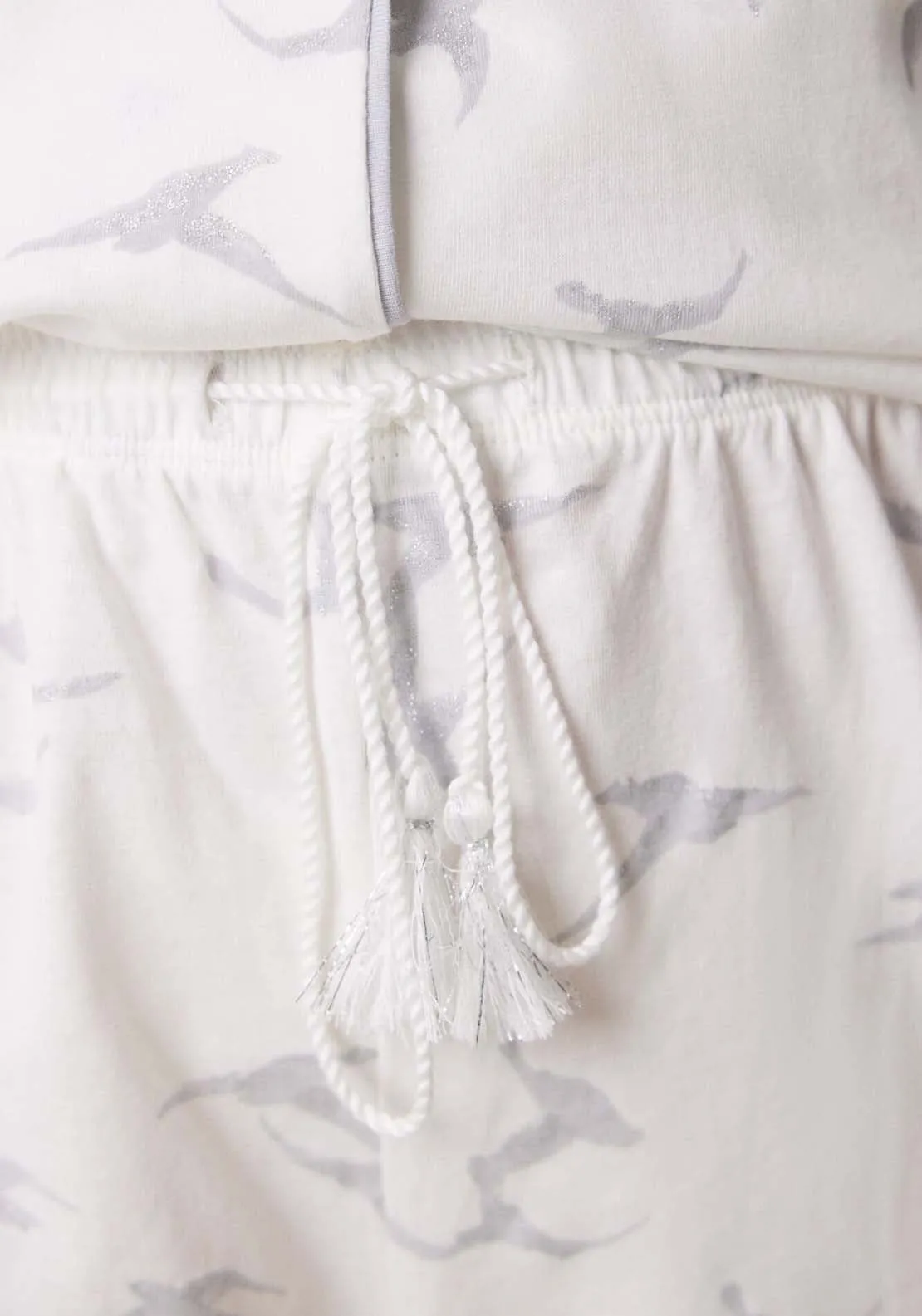 Long Sleeves Masculine Pyjama - White