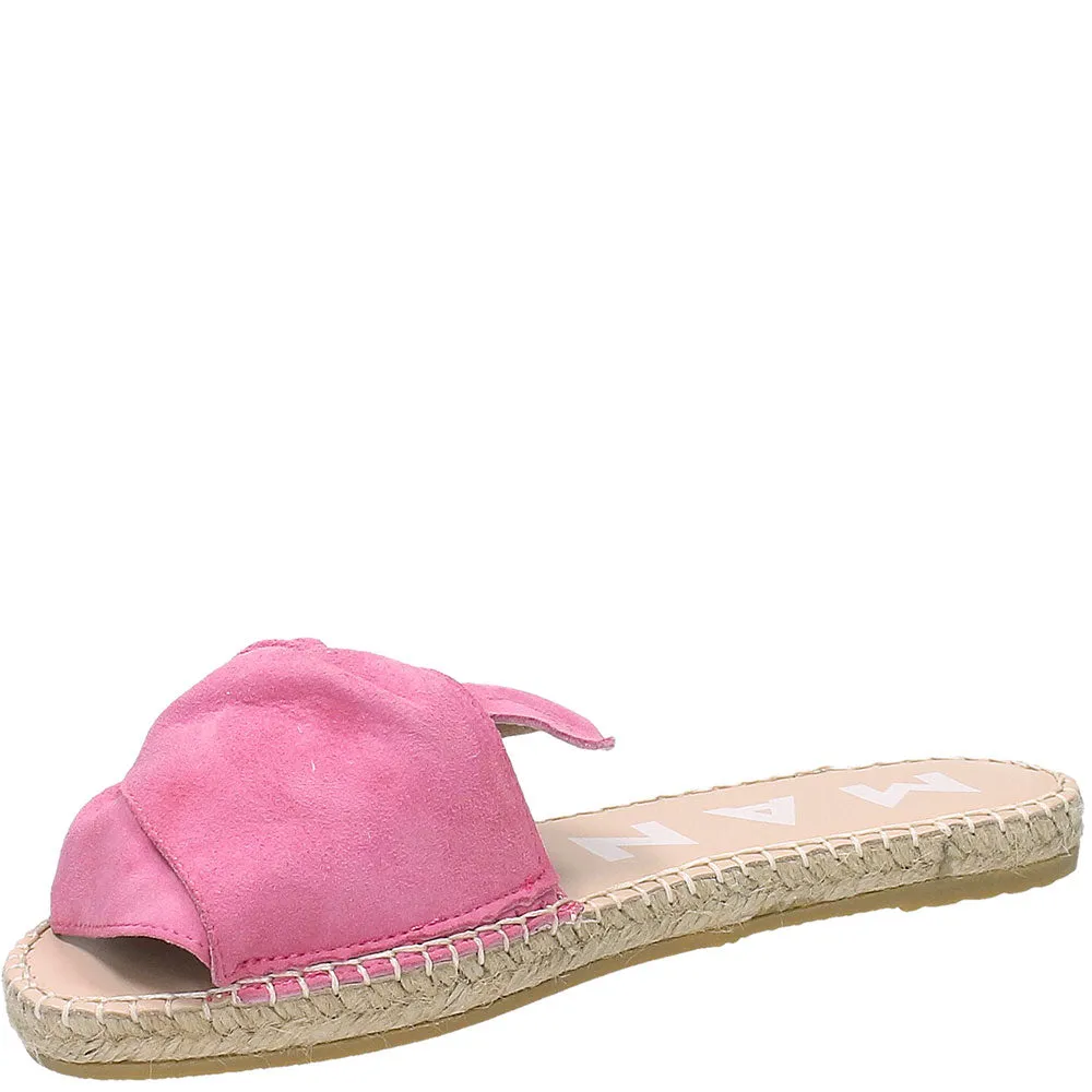 Manebì Sandals with knot bold pink