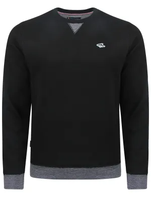 Men's soft basic black sweatshirt - Le Shark
