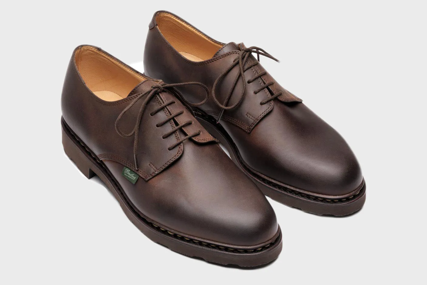 Paraboot Arles Griff Derby Shoe in Marron