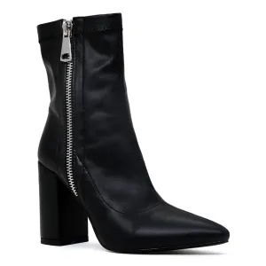 Pointed Toe High Ankle Boots