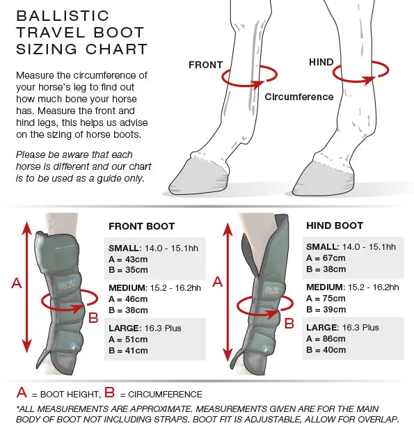Premier Equine Ballistic Knee Pro-Tech Horse Travel Boots