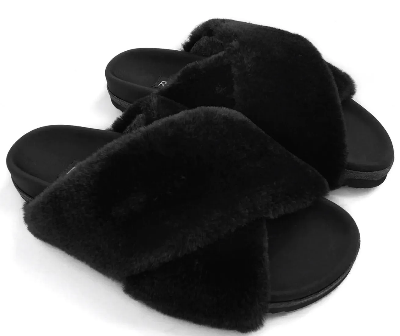 R0AM Mini Black Cloud Slippers