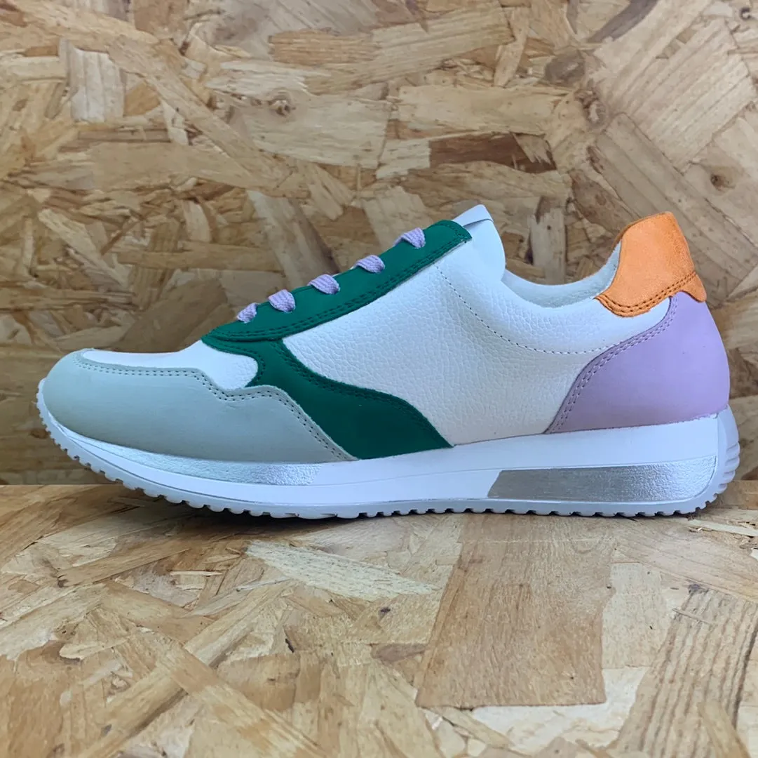 Remonte Womens Fashion Leather Trainers - White
