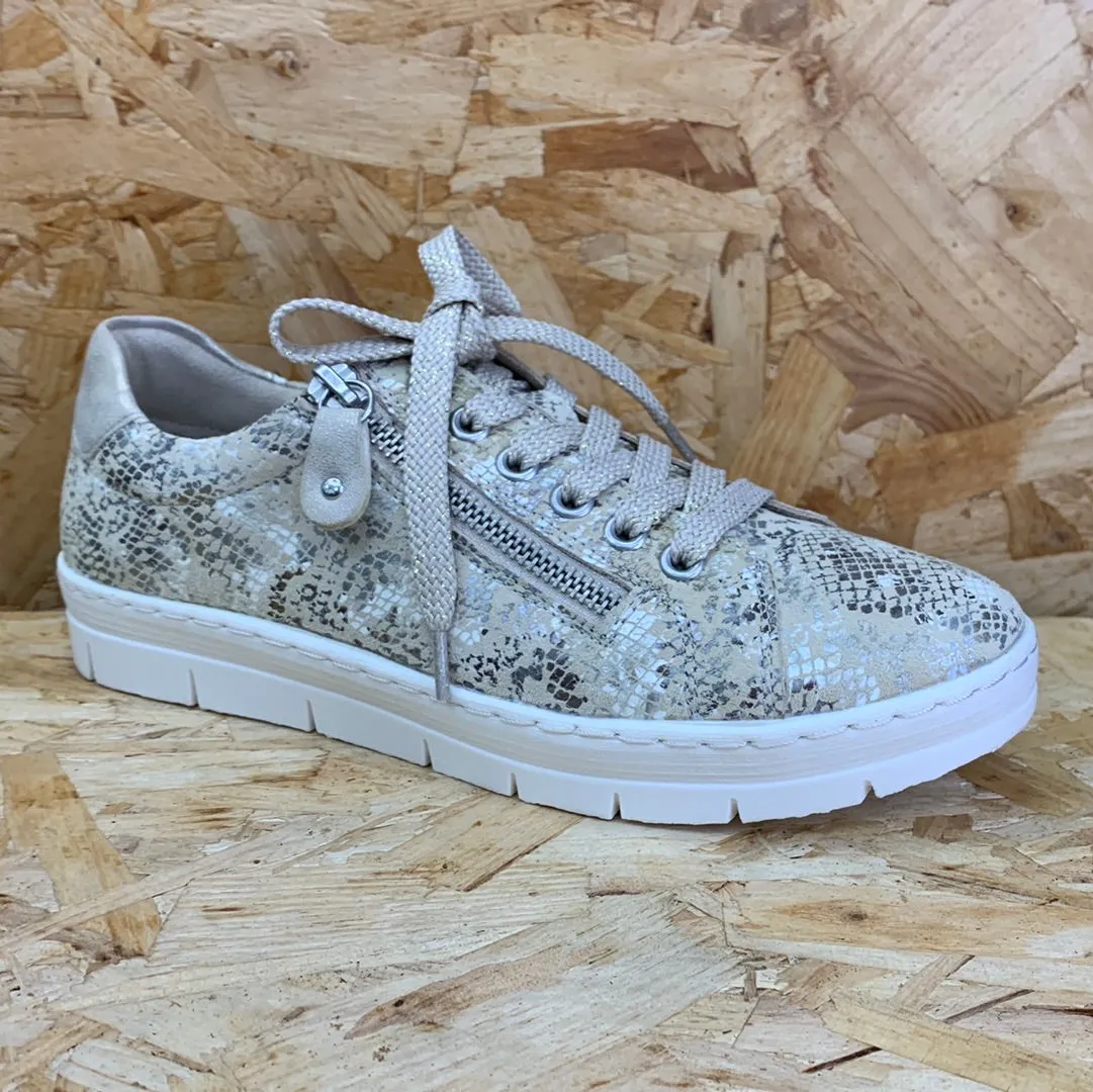 Remonte Womens Fashion Trainers - Beige