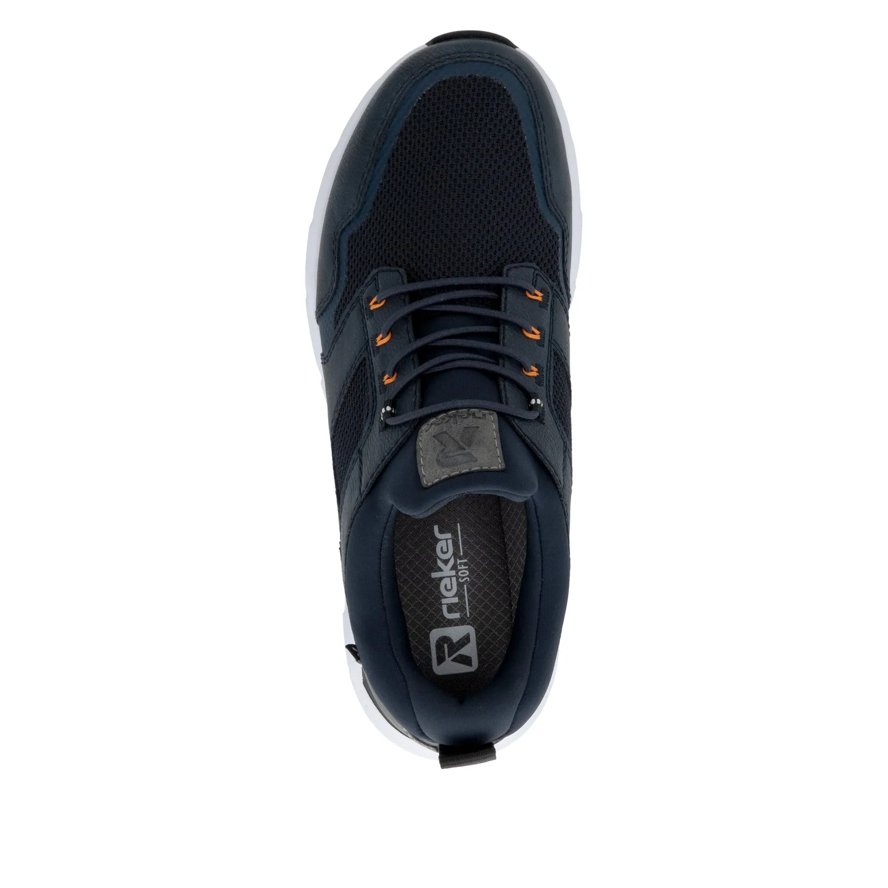Rieker Mens Slip On Wide Trainers - Blue