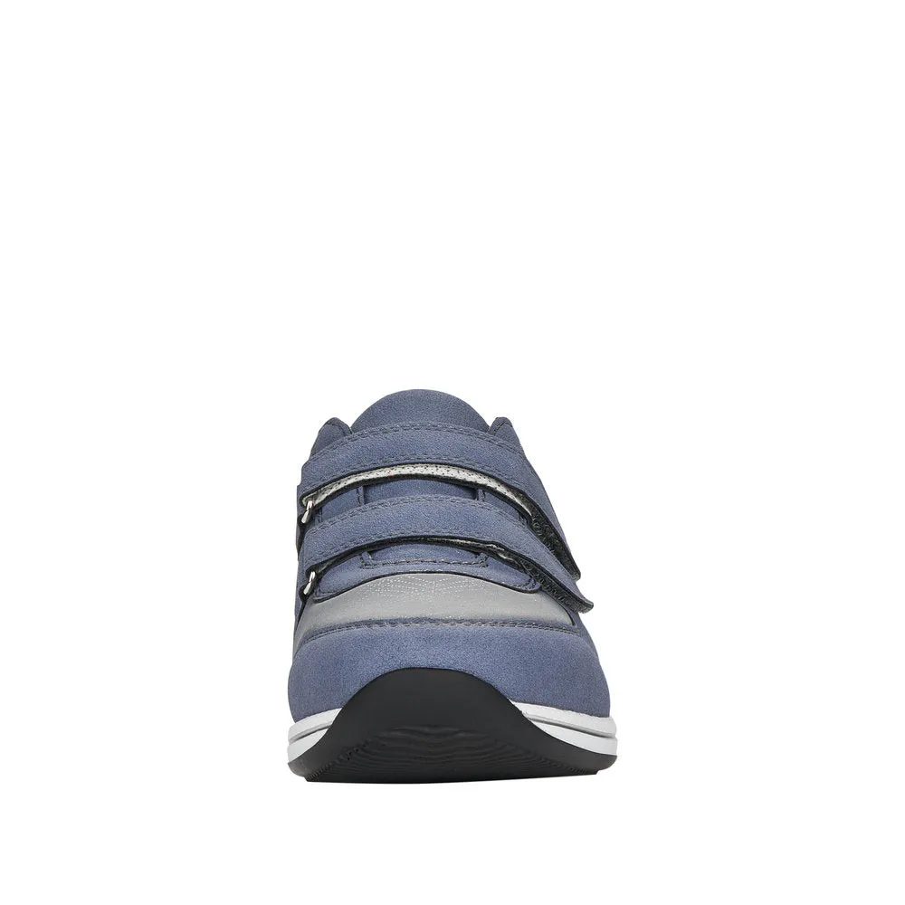 Rieker N1168-14 Ladies Jeans Blue Textile Touch Fastening Shoes