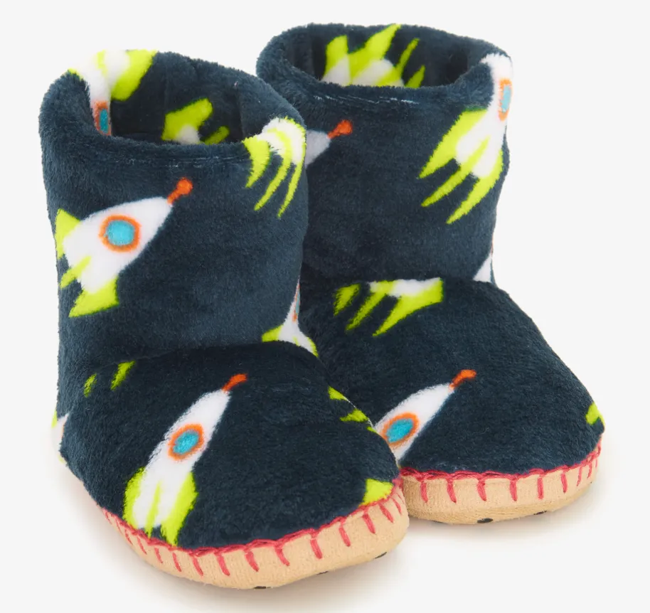 Rocket Man Fleece Slippers