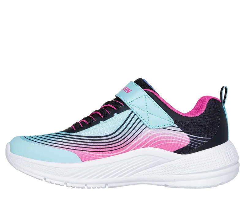 Skechers Girls Microspec Advance Trainer Aqua/Purple