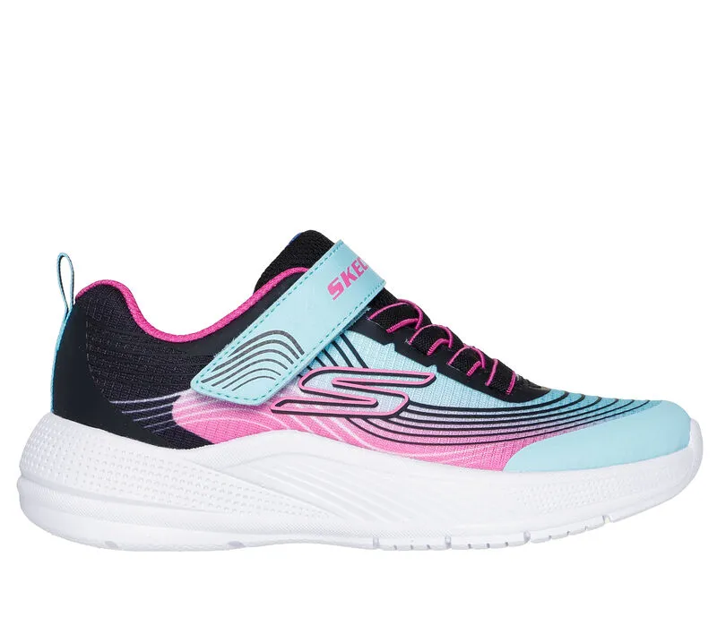 Skechers Girls Microspec Advance Trainer Aqua/Purple