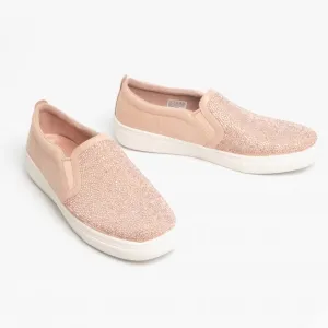 Skechers-High-Key-Rose-Gold-Slip-On-Trainer